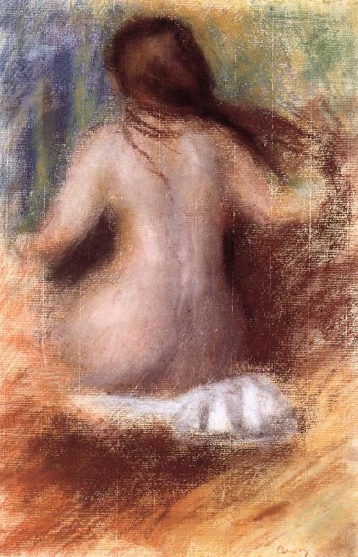 Pierre Auguste Renoir nude rear view oil painting image